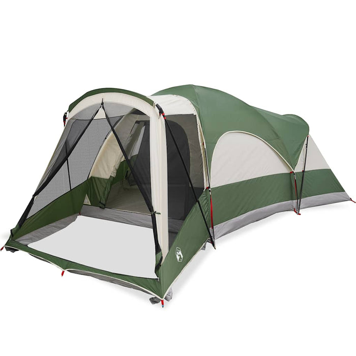 Family Tent Tunnel 8-Person Green Waterproof