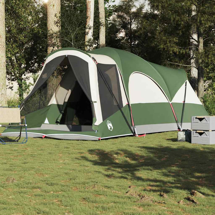 Family Tent Tunnel 8-Person Green Waterproof