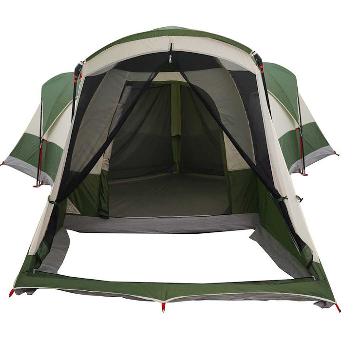 Family Tent Tunnel 8-Person Green Waterproof