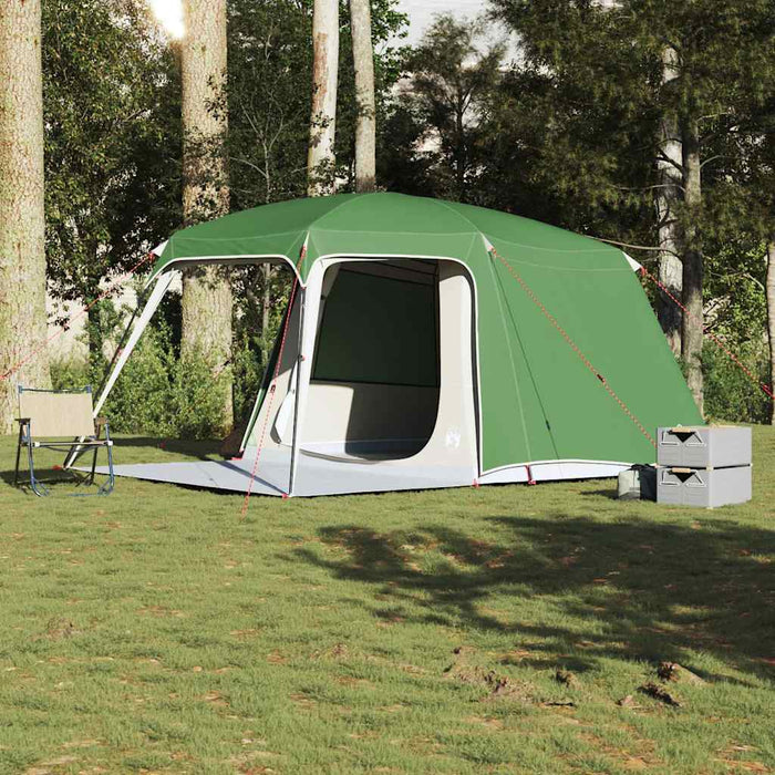 Camping Tent with Porch Dome 5-Person Green Waterproof