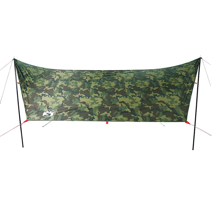 Camping Tarp Camouflage 438x376x212 cm Waterproof