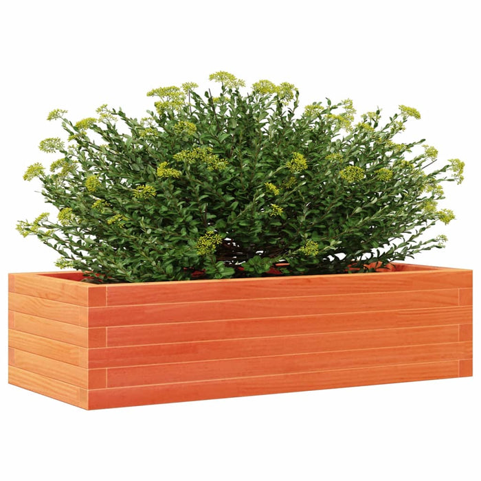 Garden Planter Wax Brown 90x40x23 cm Solid Wood Pine