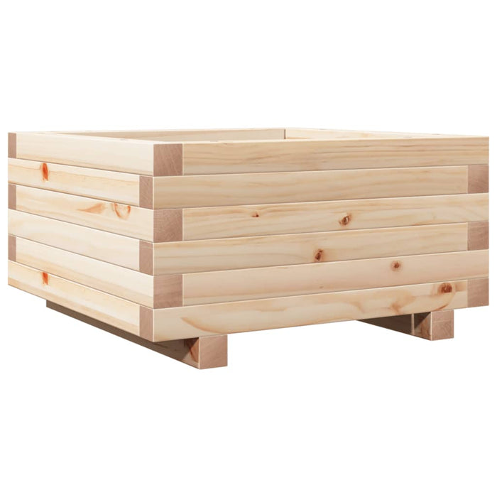 Garden Planter 50x50x26.5 cm Solid Wood Pine