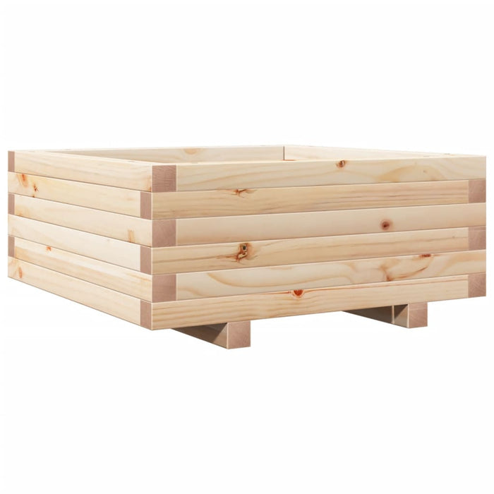 Garden Planter 60x60x26.5 cm Solid Wood Pine