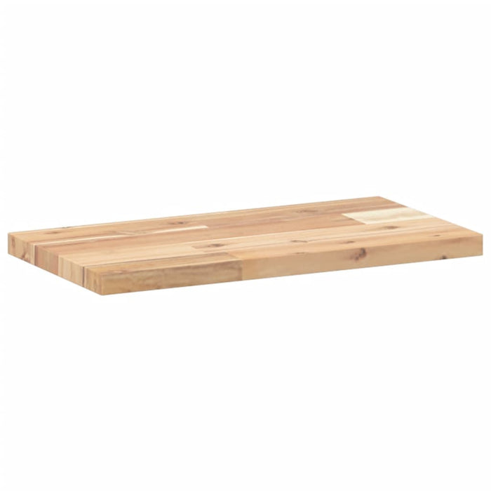 Table Top 40x20x2 cm Rectangular Solid Wood Acacia