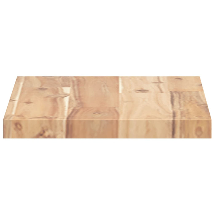 Table Top 40x20x2 cm Rectangular Solid Wood Acacia