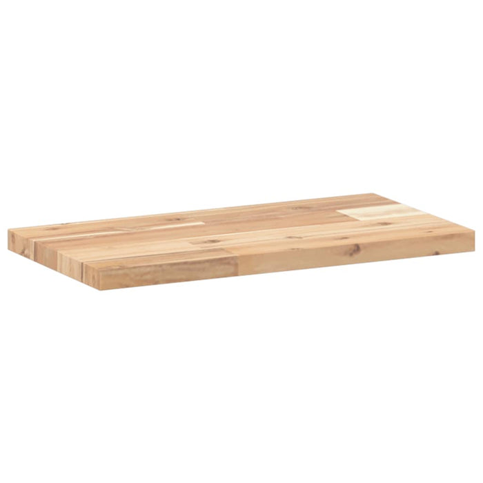 Table Top 40x20x2 cm Rectangular Solid Wood Acacia