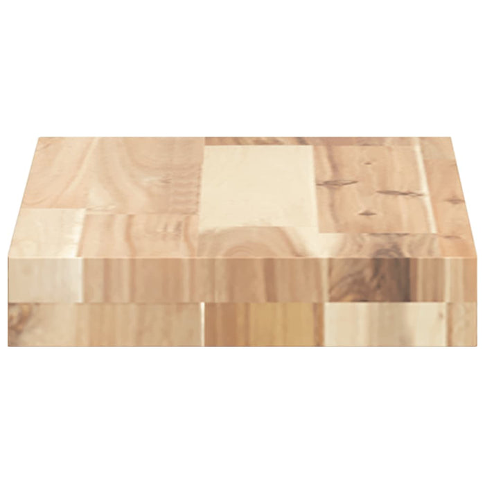 Table Top 40x20x4 cm Rectangular Solid Wood Acacia