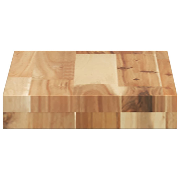 Table Top 40x20x4 cm Rectangular Solid Wood Acacia