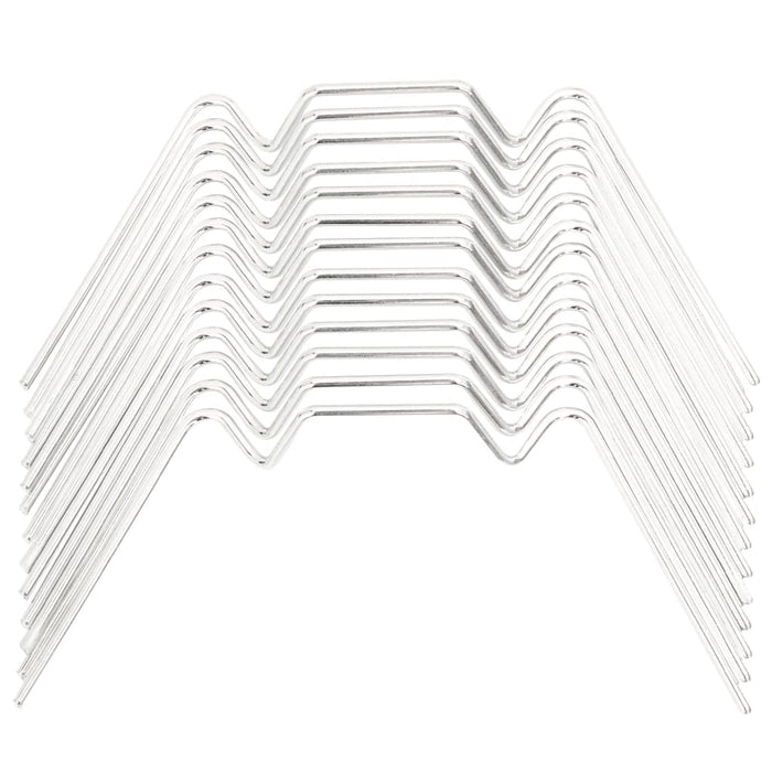 Greenhouse Clips 50 pcs W Type Galvanised Steel