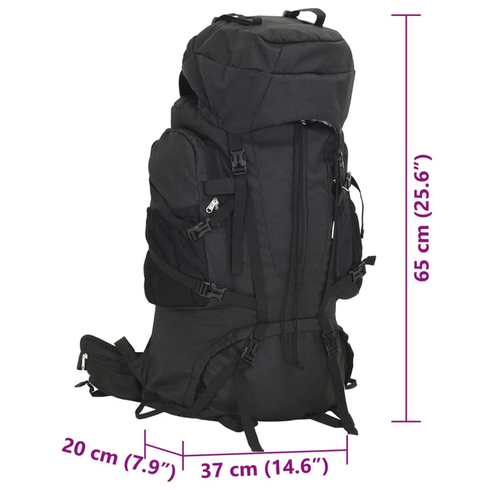 Hiking Backpack Black 60 L Oxford Fabric