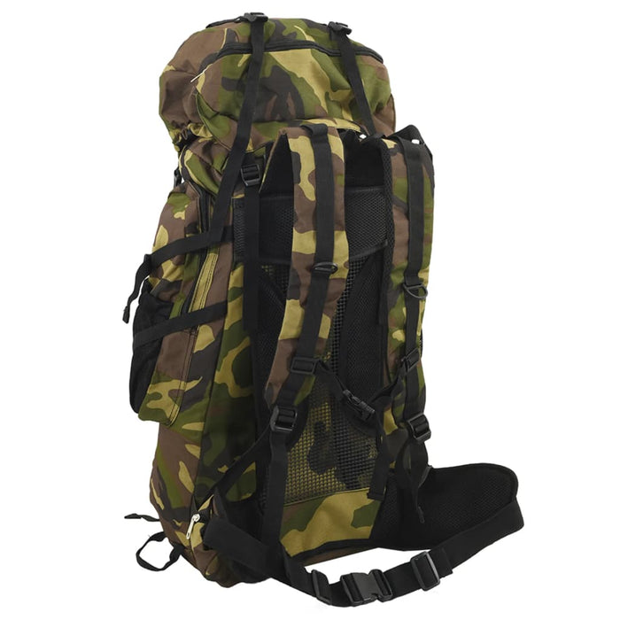 Hiking Backpack Green Camouflage 60 L Oxford Fabric