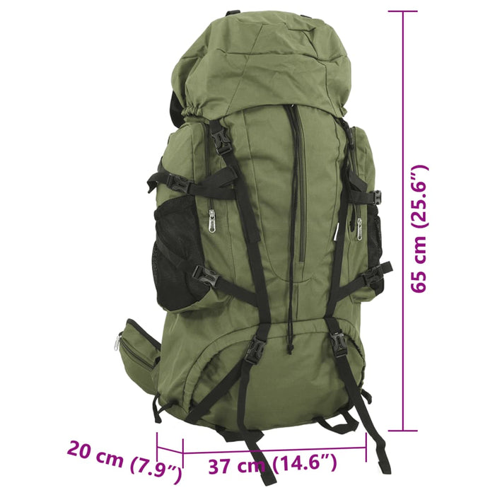 Hiking Backpack Army Green 60 L Oxford Fabric