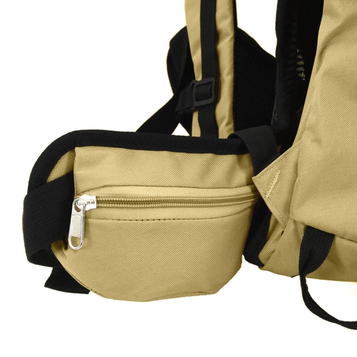 Hiking Backpack Khaki 60 L Oxford Fabric