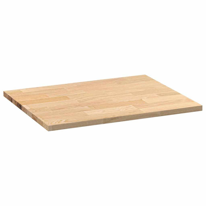 Kitchen Worktop 80x63.5x2.7 cm Solid Wood Oak Rectangular