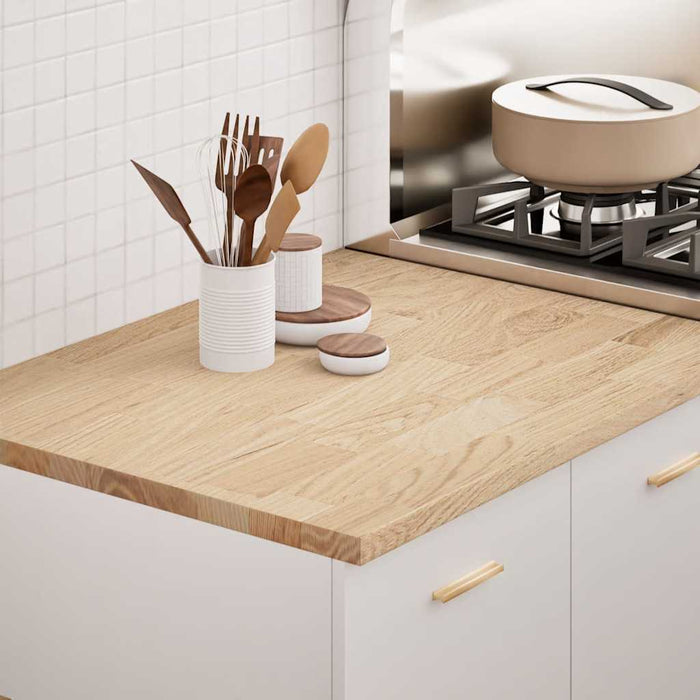 Kitchen Worktop 80x63.5x2.7 cm Solid Wood Oak Rectangular