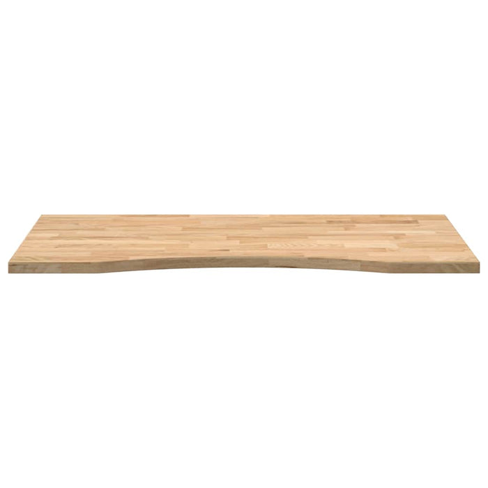 Desk Top Untreated 100x50x2.5 cm Solid Wood Oak Rectangular