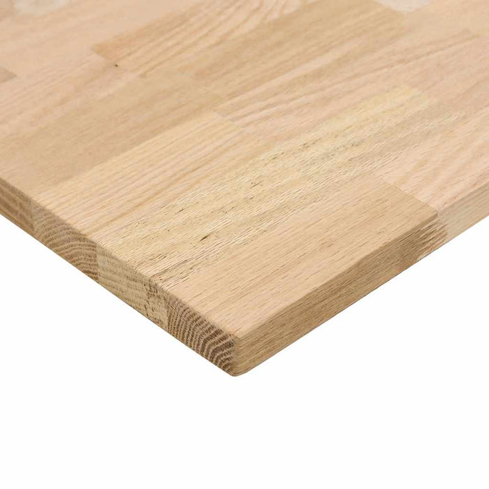 Desk Top Untreated 140x50x2.5 cm Solid Wood Oak Rectangular