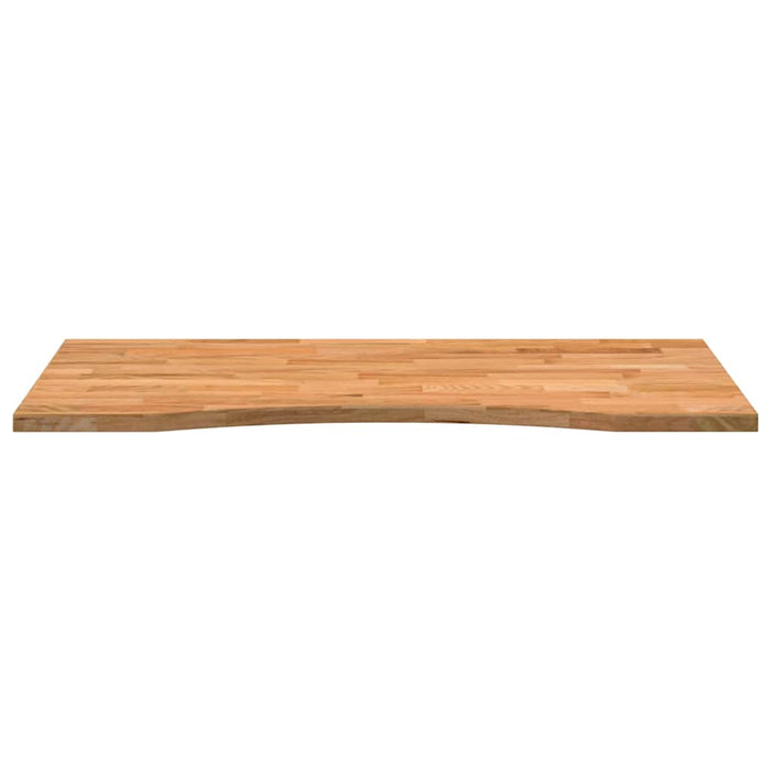 Desk Top Light Brown 100x50x2.5 cm Solid Wood Oak Rectangular