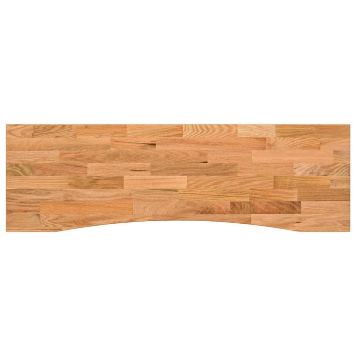 Desk Top Light Brown 160x50x2.5 cm Solid Wood Oak Rectangular