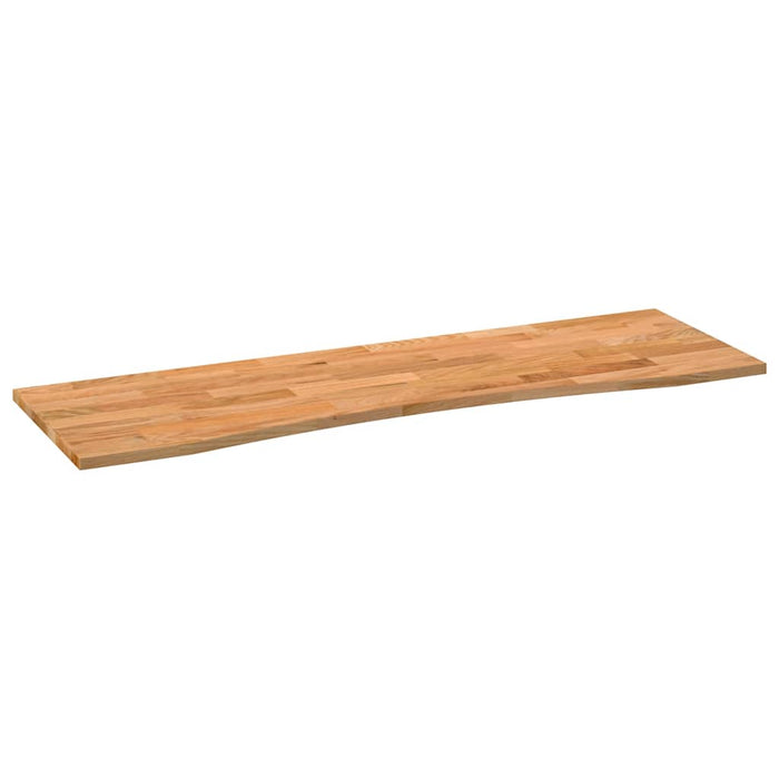 Desk Top Light Brown 160x50x2.5 cm Solid Wood Oak Rectangular