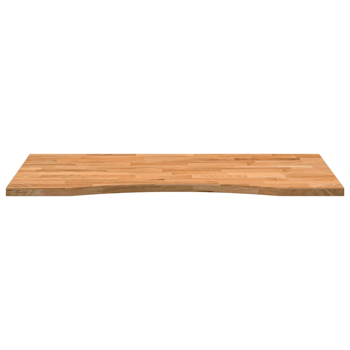 Desk Top Light Brown 100x60x2.5 cm Solid Wood Oak Rectangular