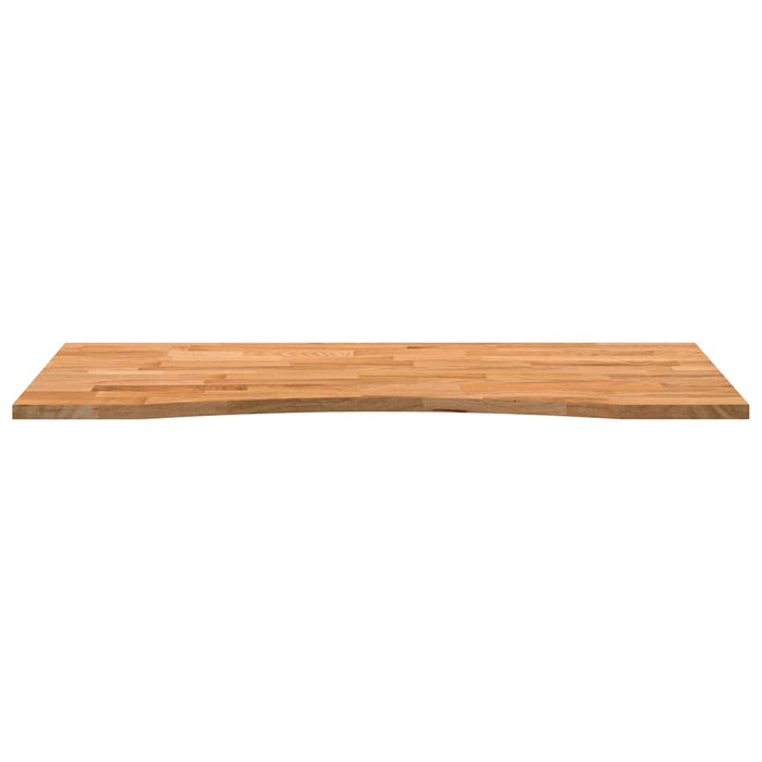 Desk Top Light Brown 120x60x2.5 cm Solid Wood Oak Rectangular