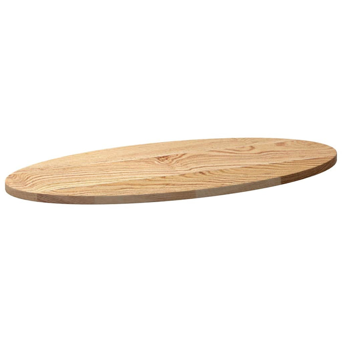 Table Top 80x40x2 cm Solid Wood Oak Oval