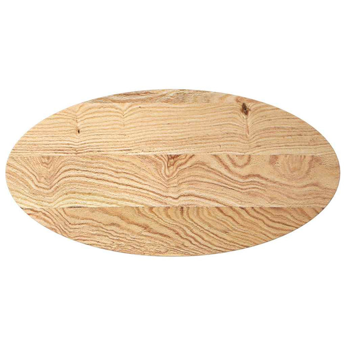 Table Top 100x50x2 cm Solid Wood Oak Oval