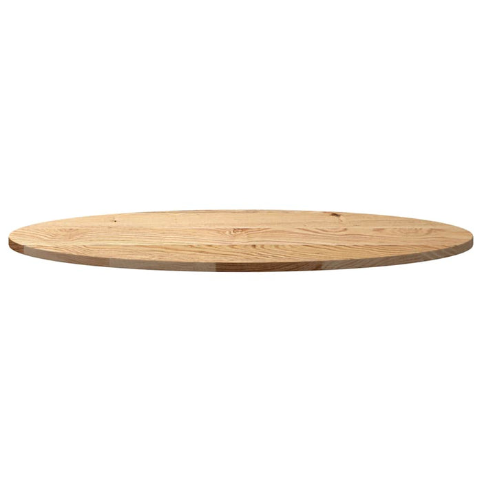 Table Top 100x50x2 cm Solid Wood Oak Oval