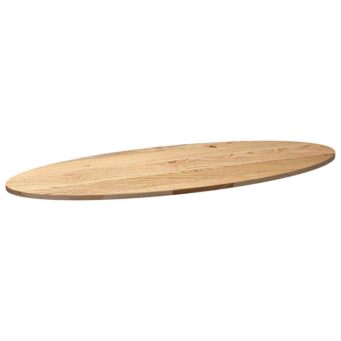 Table Top 140x60x2 cm Solid Wood Oak Oval