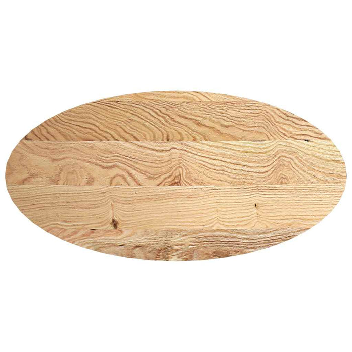 Table Top 120x60x4 cm Solid Wood Oak Oval