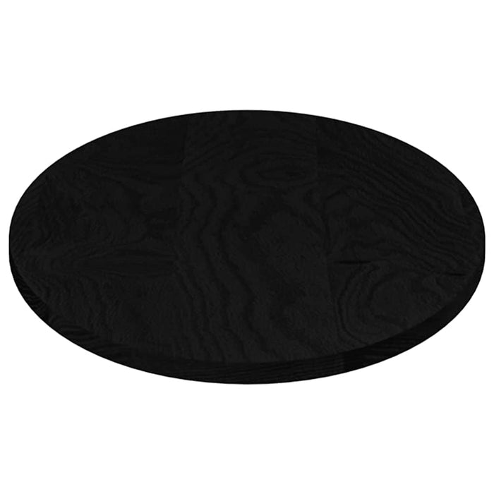 Table Top Dark Brown 100x50x2 cm Solid Wood Oak Oval