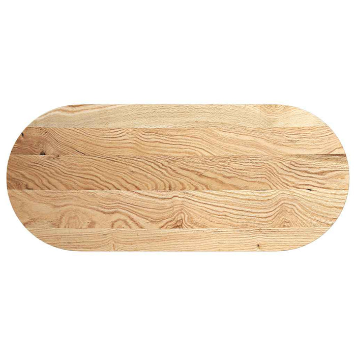 Table Top 140x60x2 cm Solid Wood Oak Oval