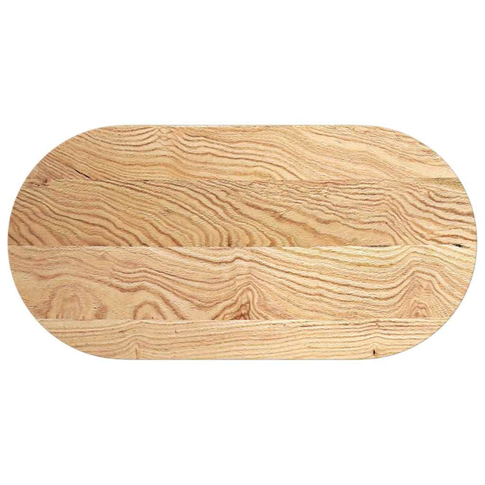 Table Top 100x50x4 cm Solid Wood Oak Oval