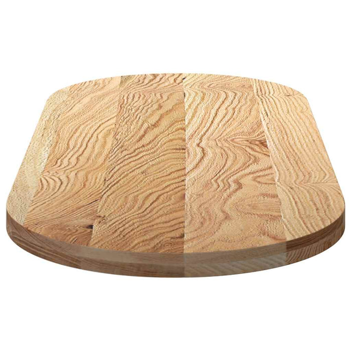 Table Top 140x60x4 cm Solid Wood Oak Oval