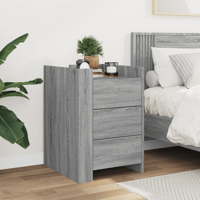 Bedside Cabinet Grey Sonoma 45x50x65 cm Engineered Wood