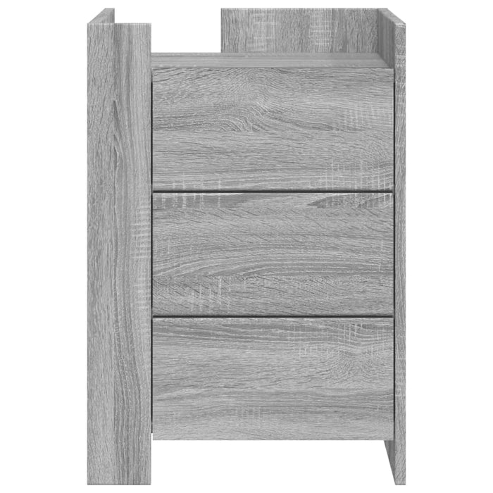 Bedside Cabinet Grey Sonoma 45x50x65 cm Engineered Wood