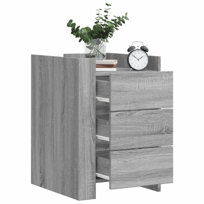 Bedside Cabinet Grey Sonoma 45x50x65 cm Engineered Wood