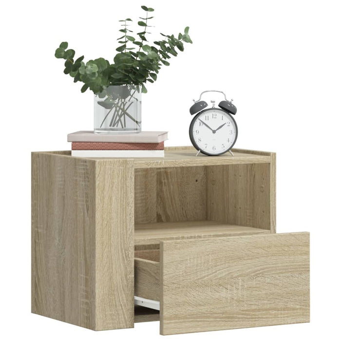 Wall-mounted Bedside Cabinet Sonoma Oak 45x30x35 cm