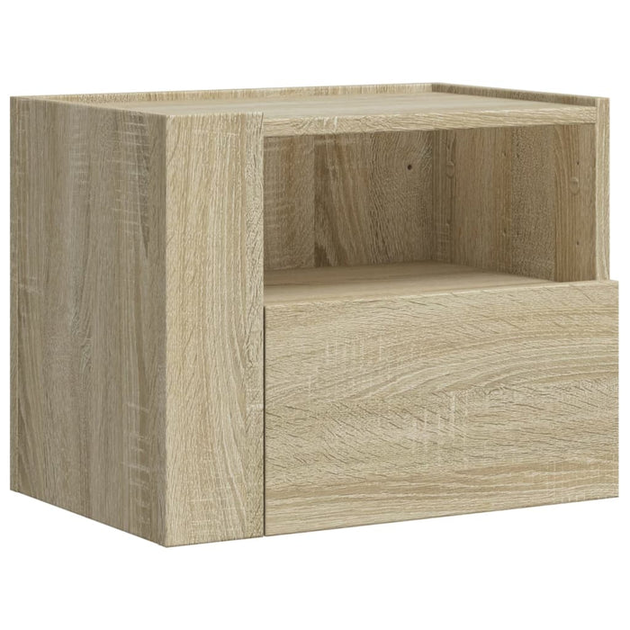 Прикроватные тумбочки настенные 2 шт. Sonoma Oak 45x30x35 см