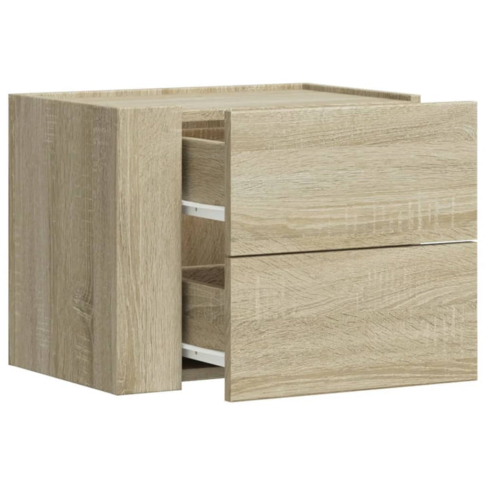 Wall-mounted Bedside Cabinet Sonoma Oak 45x30x35 cm