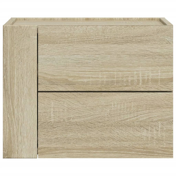 Прикроватные тумбочки настенные 2 шт. Sonoma Oak 45x30x35 см