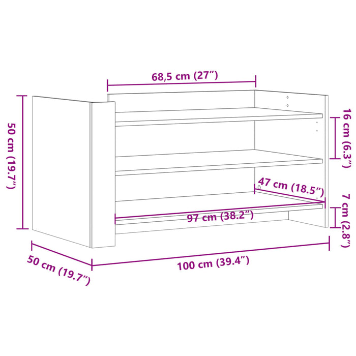 Masuta de cafea Gri Beton 100x50x50 cm Lemn de inginerie