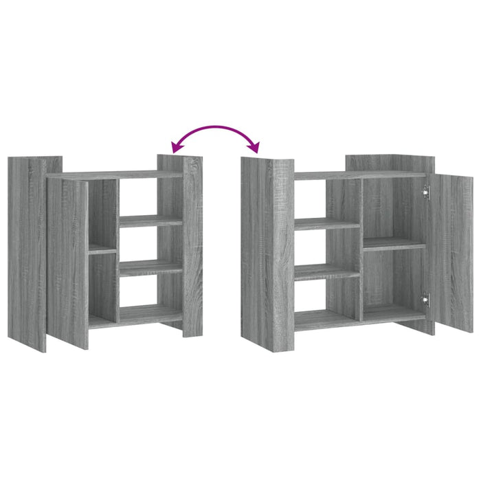 Бюфет Сива Сонома 73,5x35x75 см Инженерно дърво