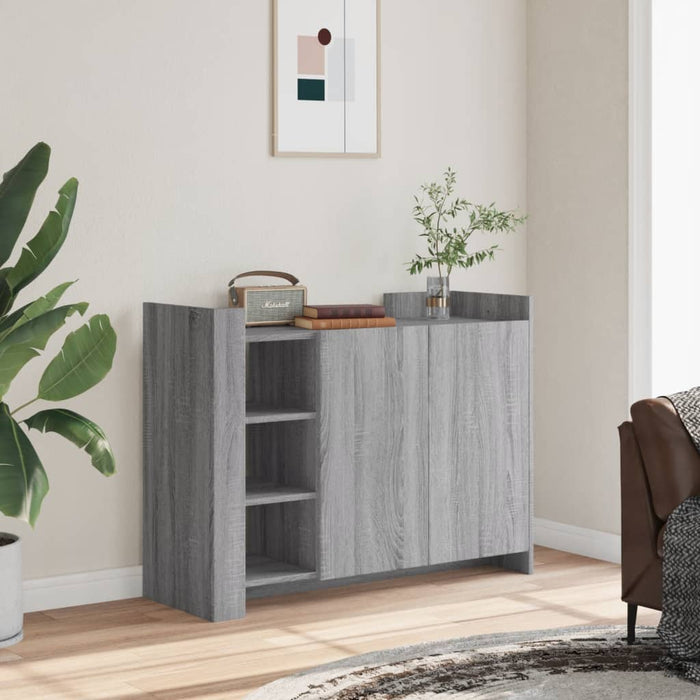 Sideboard Grey Sonoma 100x35x75 cm Engineered Wood