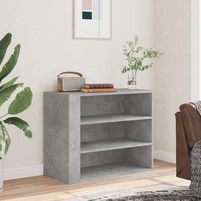 Wall Cabinet Concrete Grey 75x35x60 cm Engineered Wood