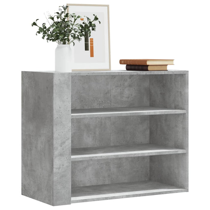 Wall Cabinet Concrete Grey 75x35x60 cm Engineered Wood