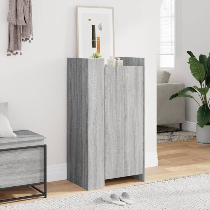 Shoe Cabinet Grey Sonoma 52x37.5x100 cm Engineered Wood