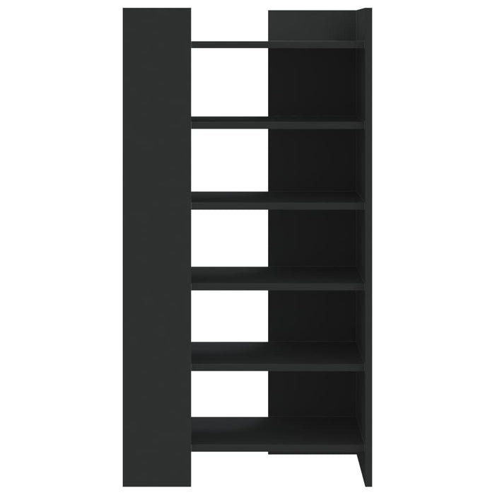 Shoe Cabinet Black 52x37.5x100 cm Engineered Wood